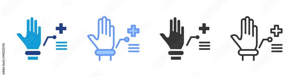 Wearable Device icon set multiple style collection Wearable Device icon set multiple style collection