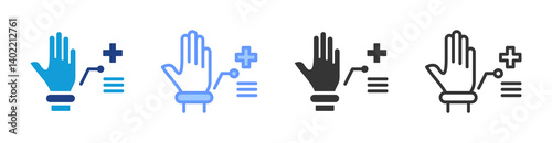 Wearable Device icon set multiple style collection