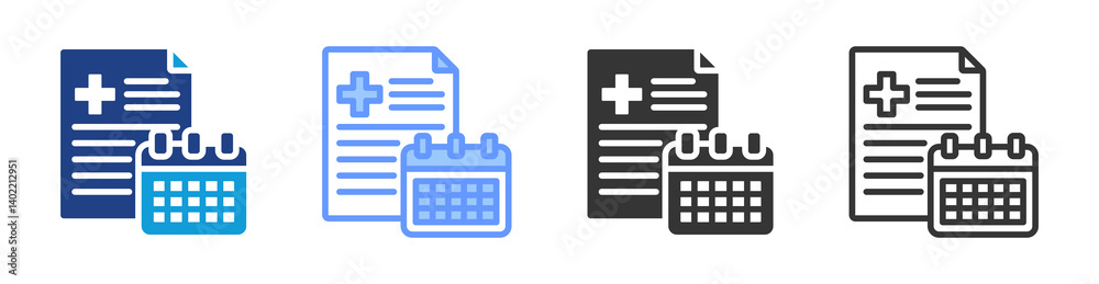 Treatment Plan icon set multiple style collection Treatment Plan icon set multiple style collection