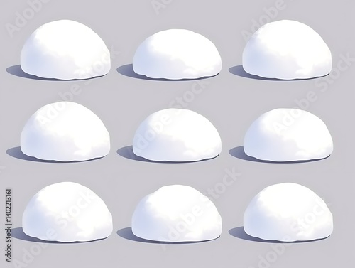 Snowballs, Digital Render