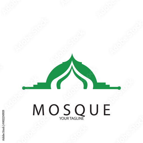 mosque icon vector illustration template design