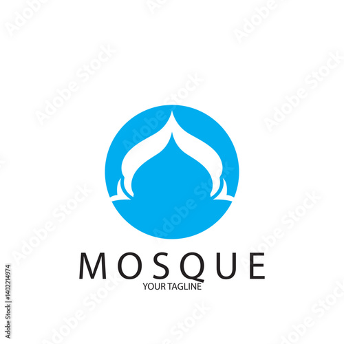 mosque icon vector illustration template design