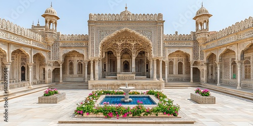 Wallpaper Mural Magnificent courtyard showcasing intricate architectural artistry and gardens Torontodigital.ca