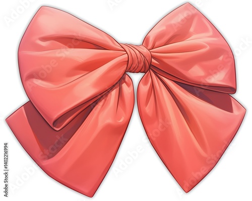Pink Bow Illustration
