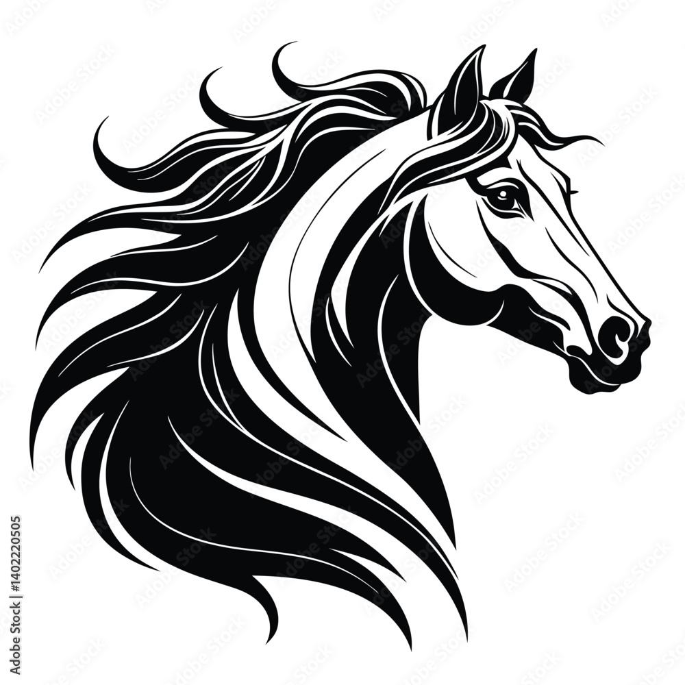 custom made wallpaper toronto digitalhorse head silhouette