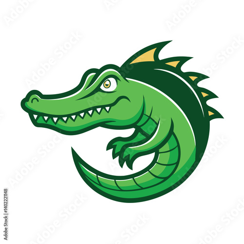 cartoon crocodile with a smile