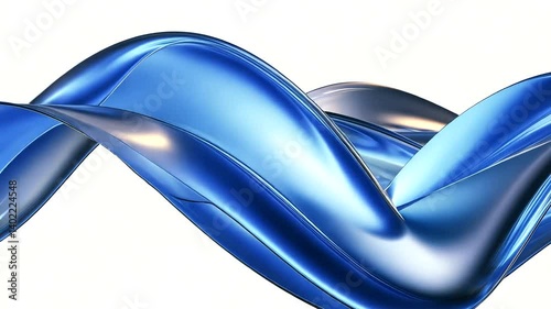 Abstract wave design in shades of blue, creating a fluid motion effect, suitable for backgrounds