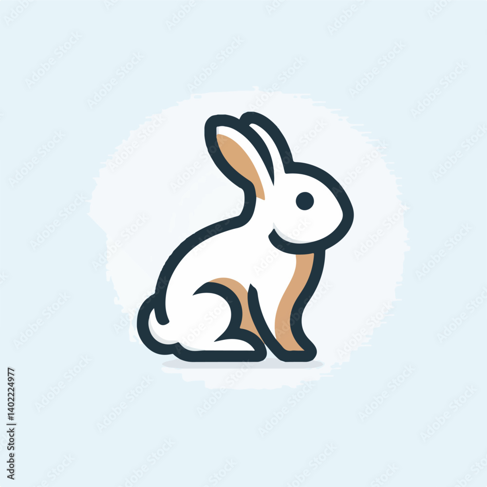 Obraz premium rabbit logo vector