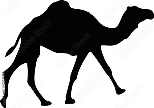 camel silhouette on transparent background