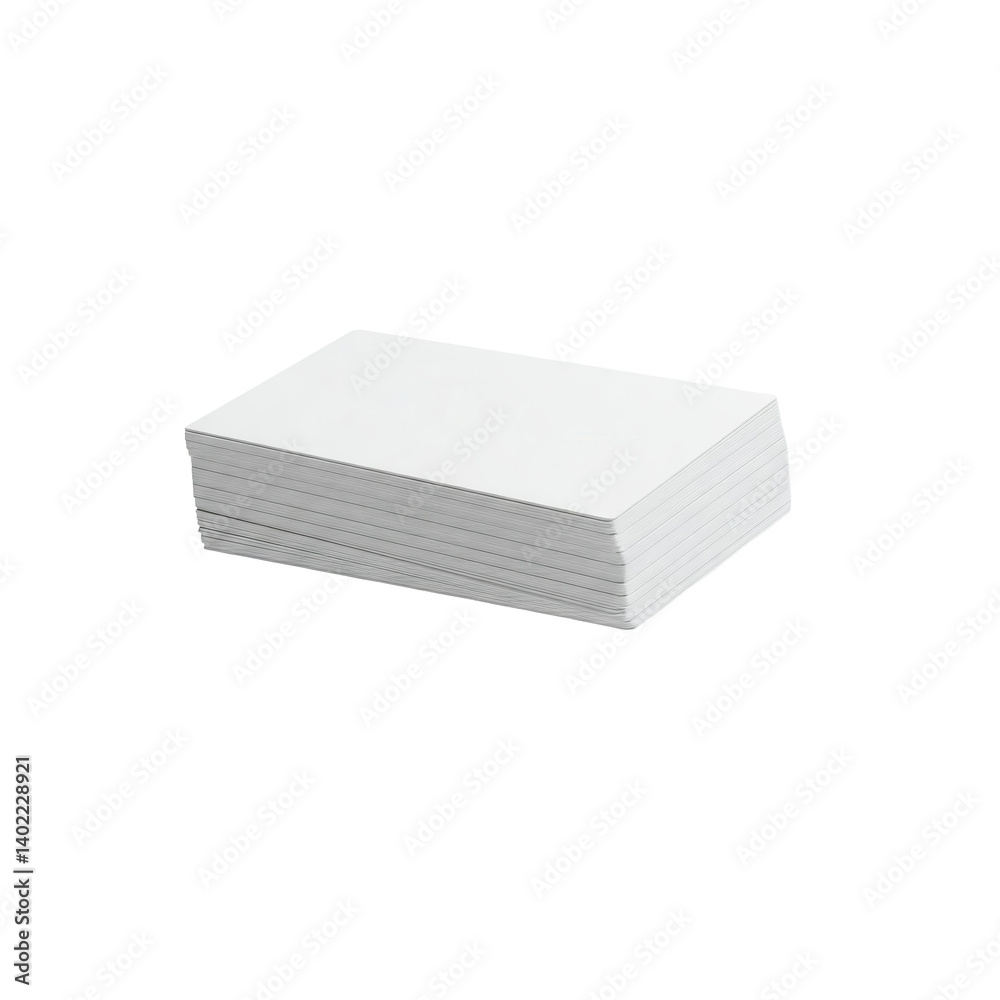 index card stack on solid white background index card stack on solid white background