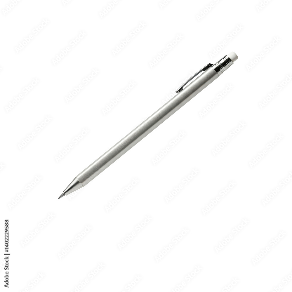mechanical pencil on solid white background mechanical pencil on solid white background