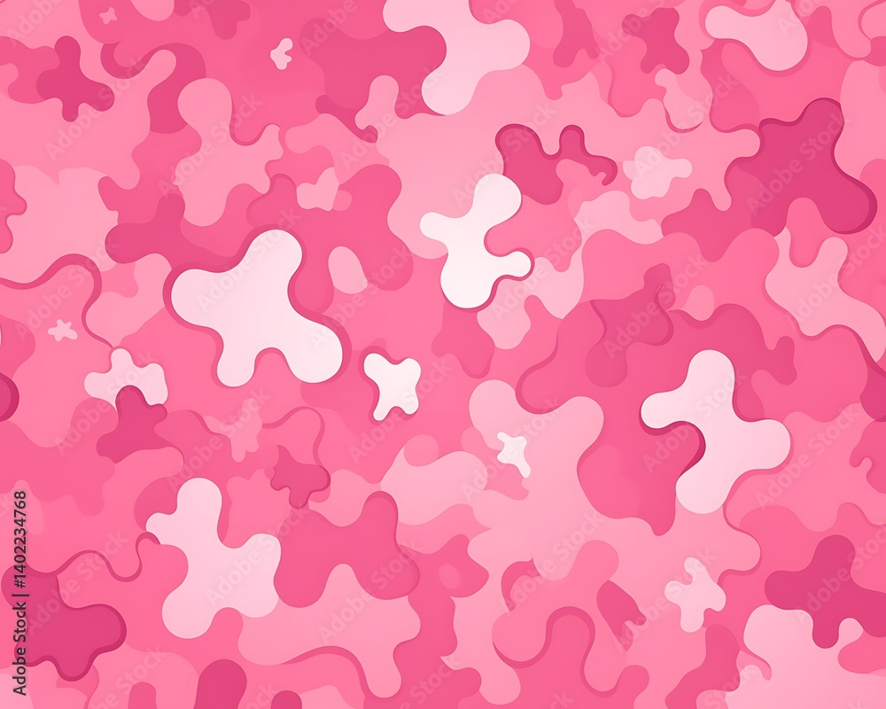 Pink Abstract Camouflage Pattern Pink Abstract Camouflage Pattern