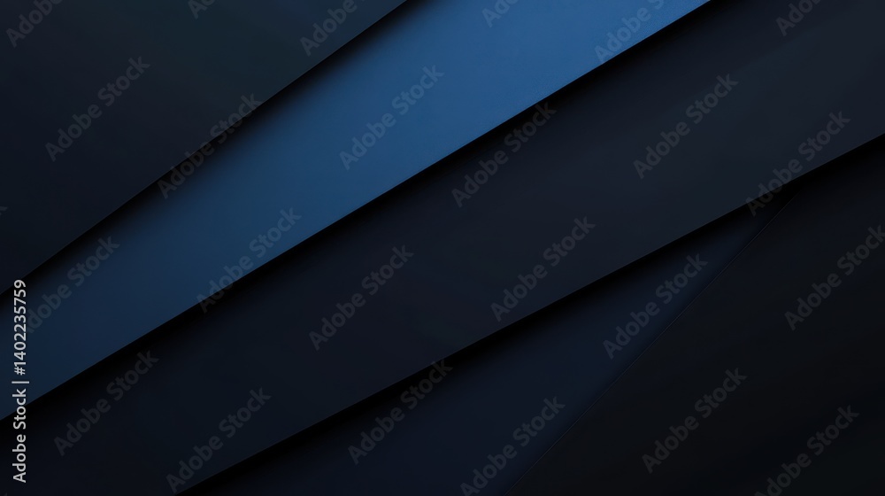dark minimalistic gradient black and blue background with copy space, abstract texture, banner.