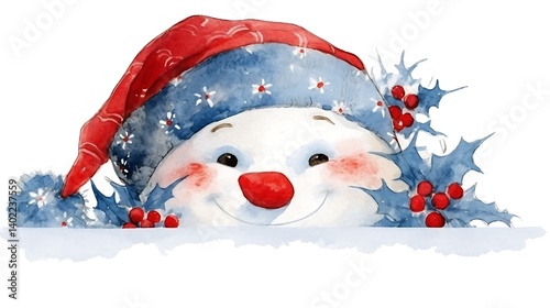 Snowman Christmas Illustration