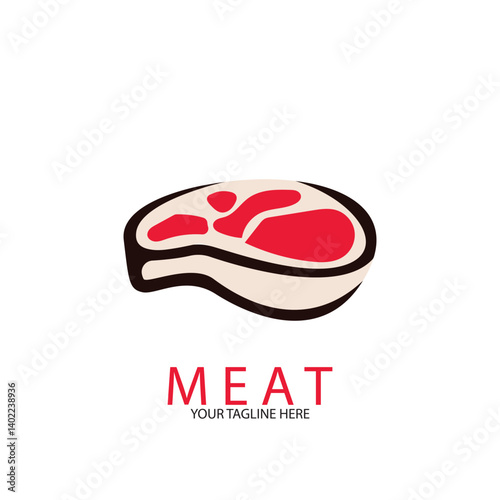 meat icon vector illustration template design