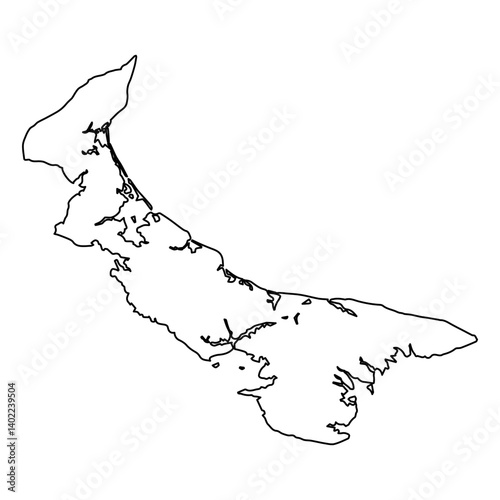 Island Province Outline, Prince Edward Island, Canada