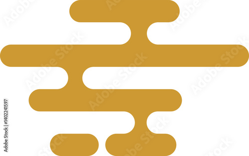 Chinese Golden Cloud Icon