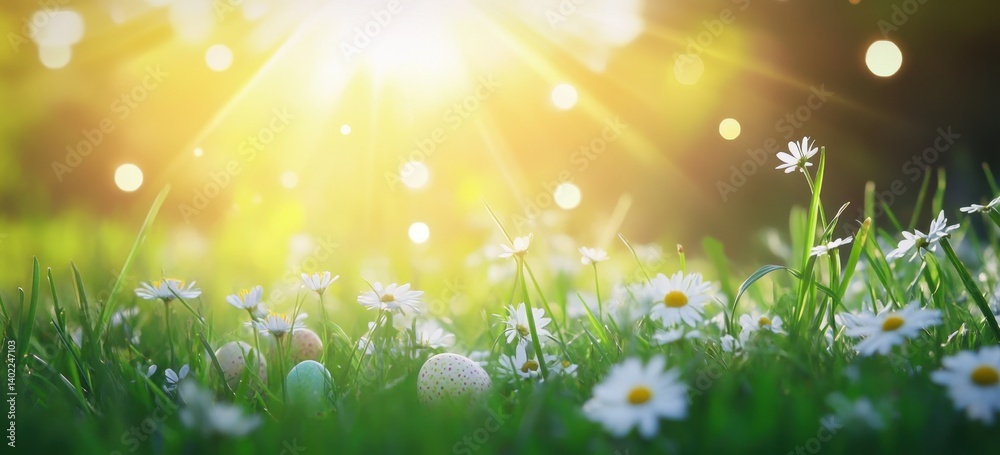 Obraz premium Springtime Easter Field