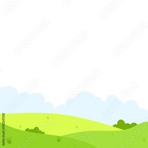 Green Field Illustration