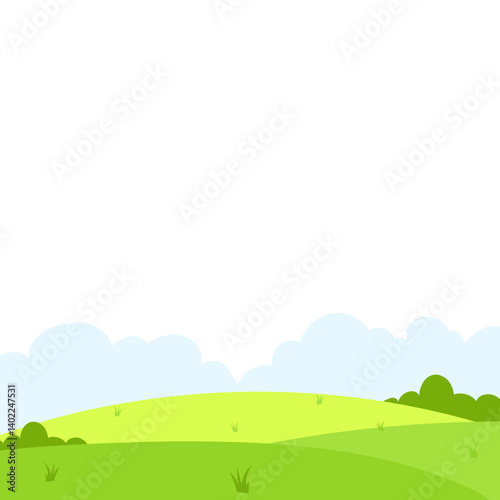 Green Field Illustration