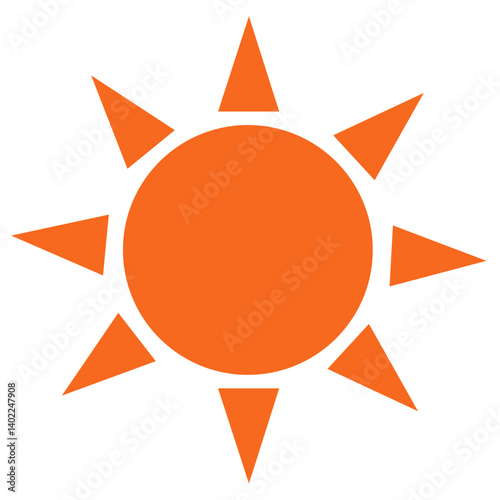 シンプルな太陽（線なし）