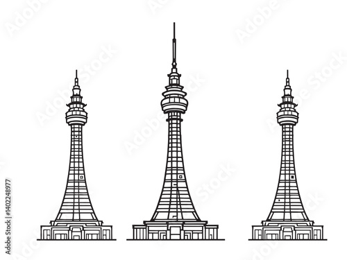 N Seoul Tower Minimalist Art