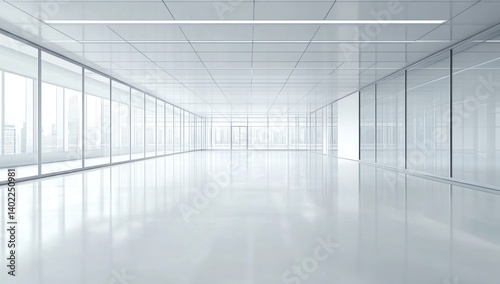 Wallpaper Mural Modern Minimalist Office Space: A Vision of Clean Lines and Expansive Views Torontodigital.ca