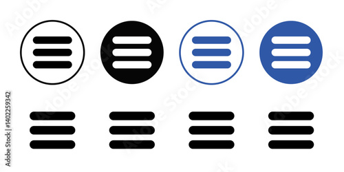 more button icon Flat art illustration in outline