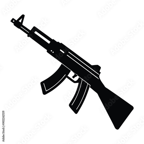 assault rifle vector illustration