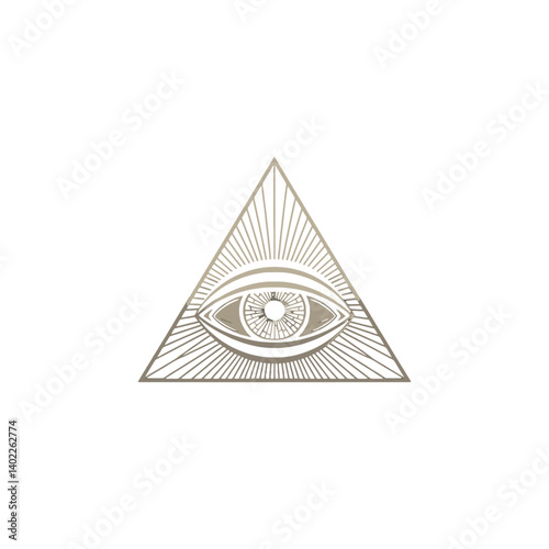 All-Seeing Eye within a Triangle