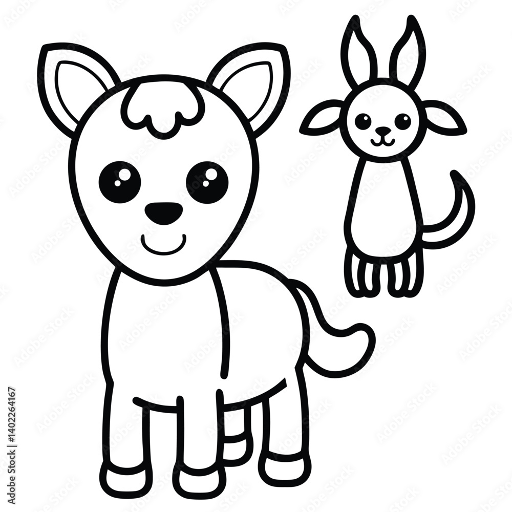 Obraz premium coloring page horse