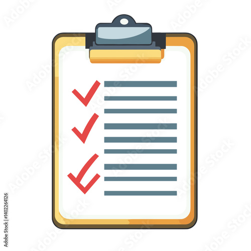 Checklist on Clipboard Illustration