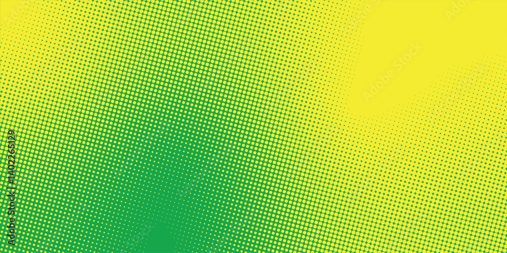 Dots halftone yellow green color pattern gradient modern texture background