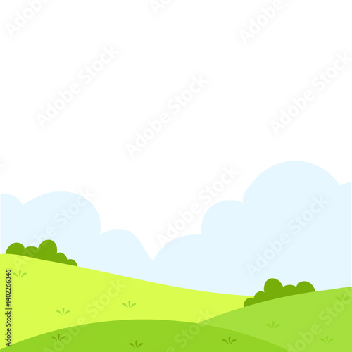 Green Field Illustration