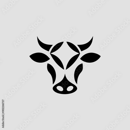 cow geometric logo