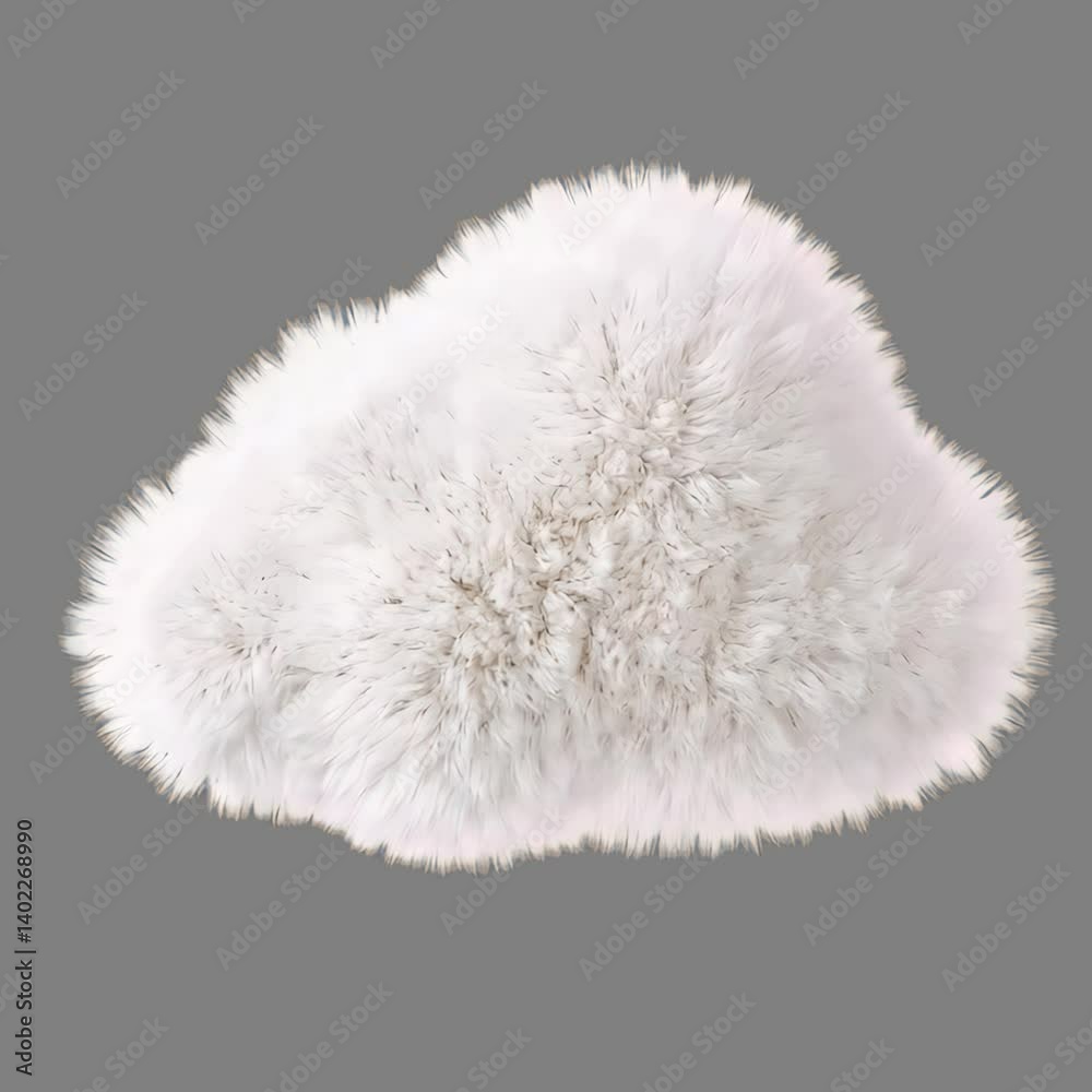 Fluffy white cloud pillow animation isolated asset, transparent 4K video, alpha channel, ProRes 4444 Fluffy white cloud pillow animation isolated asset, transparent 4K video, alpha channel, ProRes 4444