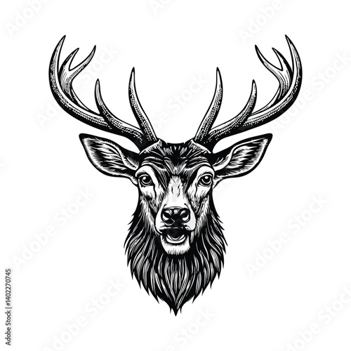 deer head vector illustration