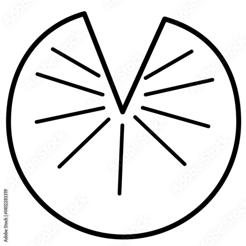 モノクロの蓮の葉（白）