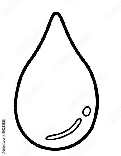 モノクロの雫（白）