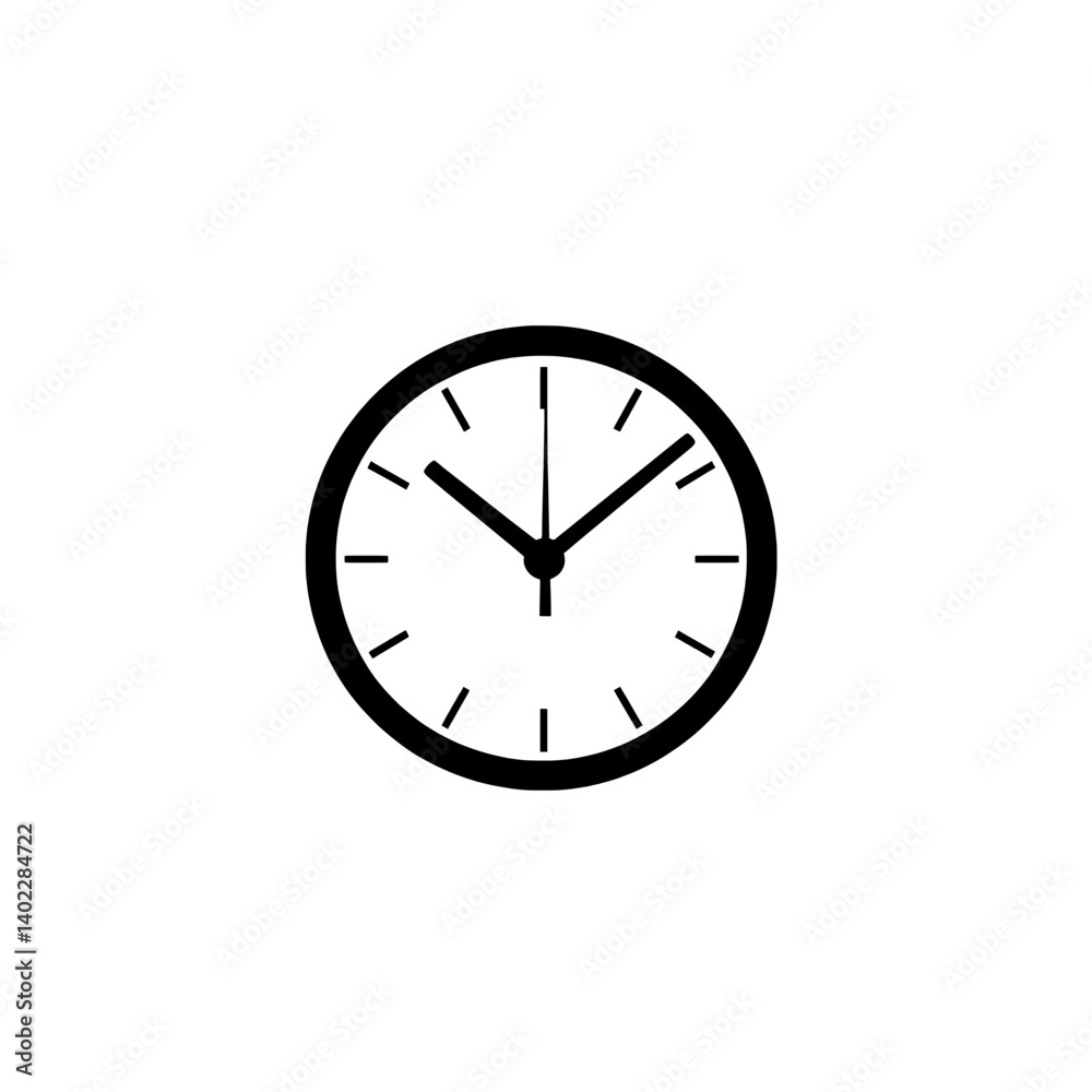 Minimal Clock Icon Showing Time Concept, Suitable for Schedules, Deadlines, or Productivity Themes Minimal Clock Icon Showing Time Concept, Suitable for Schedules, Deadlines, or Productivity Themes