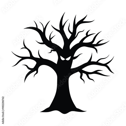 tree with roots halloween 