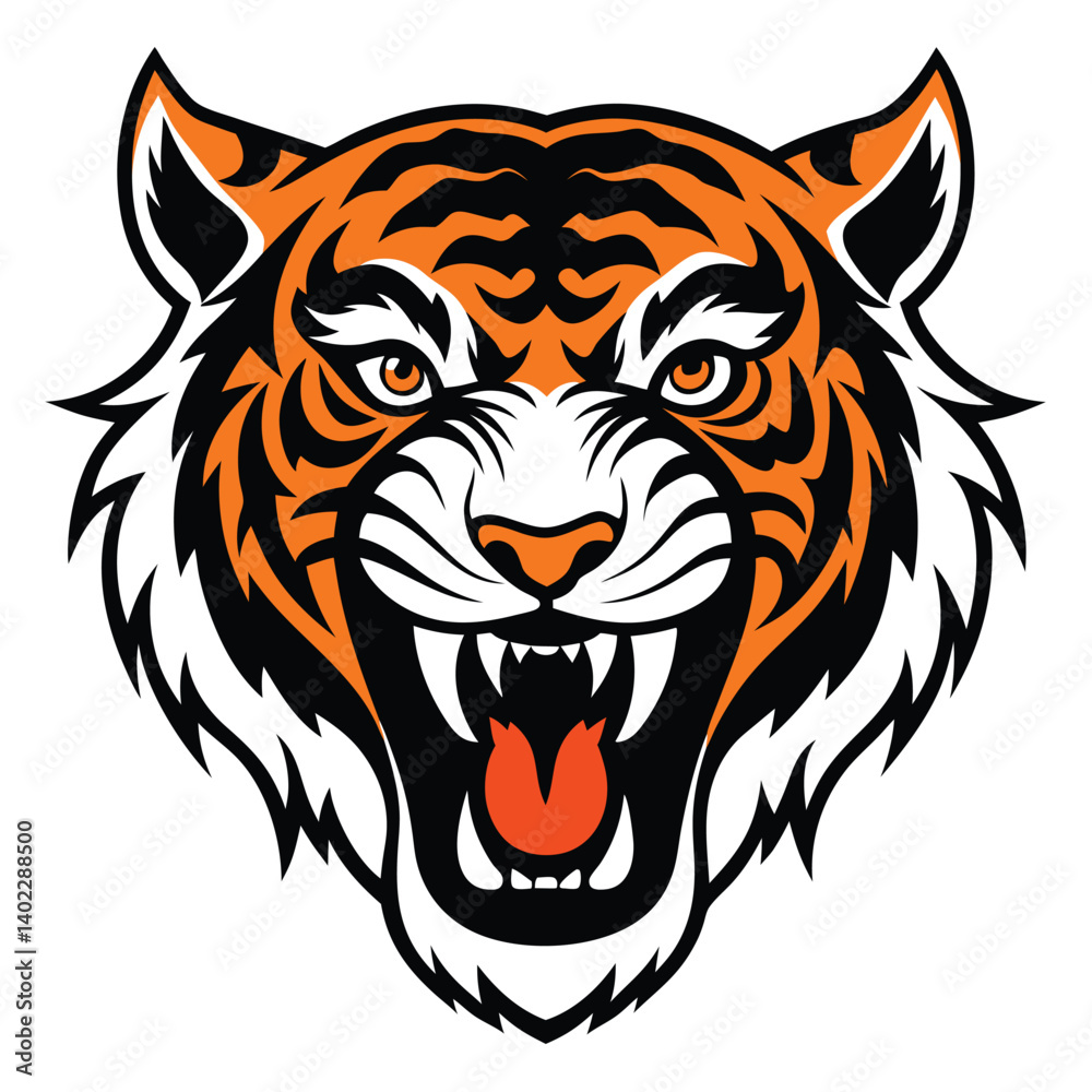 vector illustration of a tiger vector illustration of a tiger