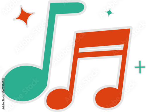 Retro Musical Note 