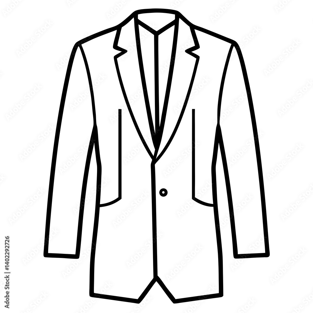 Clean Suit Design Vector on White Background Clean Suit Design Vector on White Background