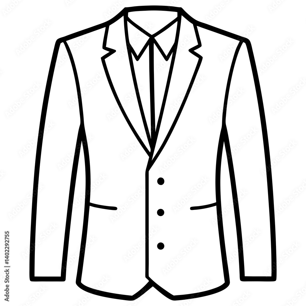Clean Suit Design Vector on White Background Clean Suit Design Vector on White Background