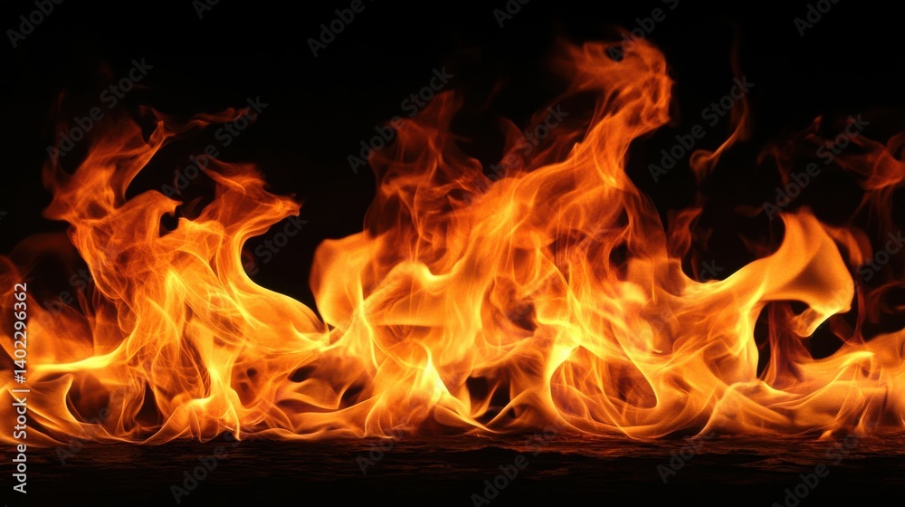 An image of intense flames against a black background. An image of intense flames against a black background.