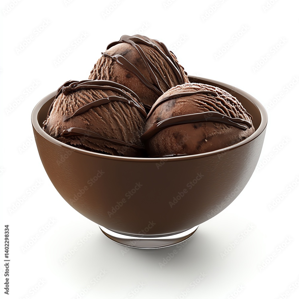 Indulge in this delightful trio of chocolate ice cream scoops,drizzled with rich chocolate sauce.A sweet treat for any occasion. Indulge in this delightful trio of chocolate ice cream scoops,drizzled with rich chocolate sauce.A sweet treat for any occasion.