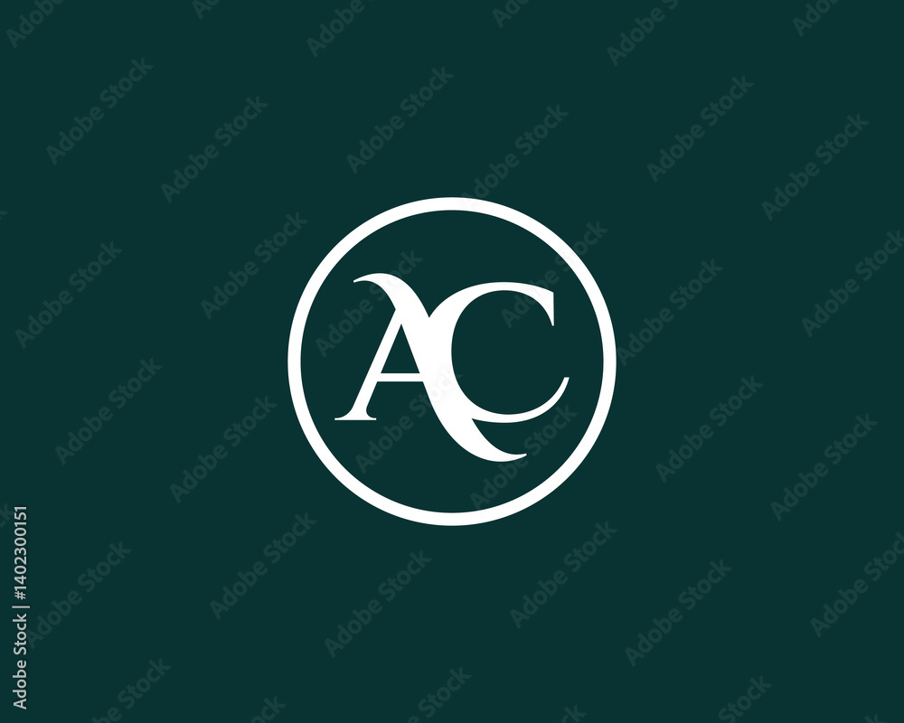 AC Logo design vector template. AC AC Logo design vector template. AC