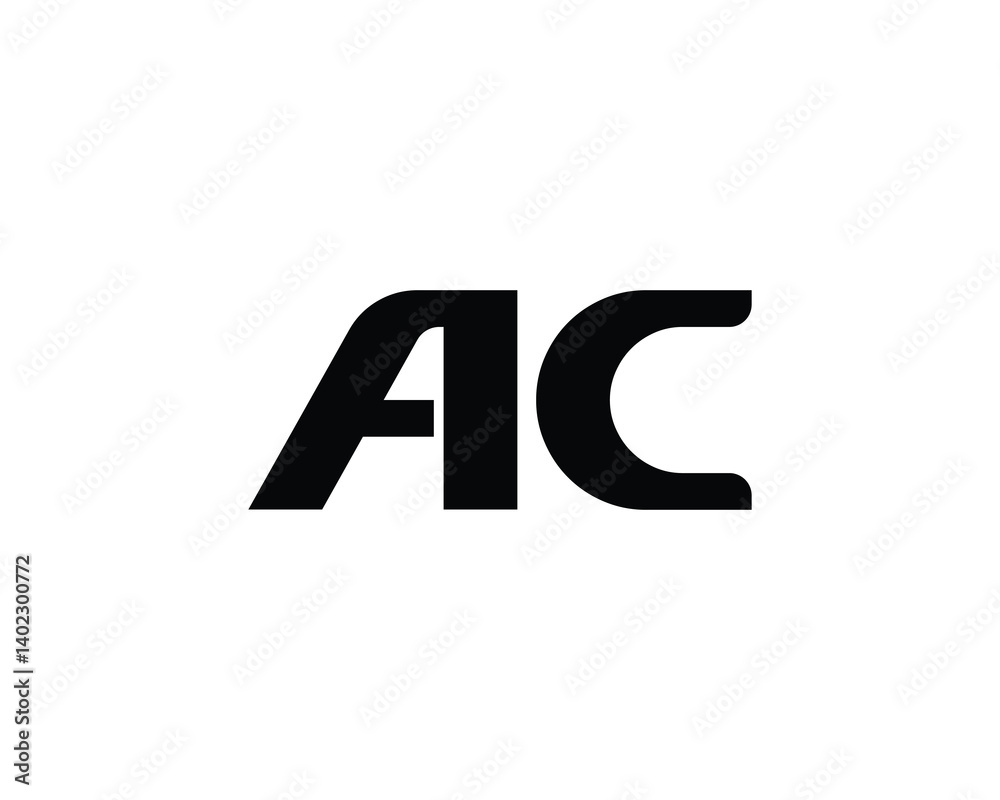 AC Logo design vector template. AC AC Logo design vector template. AC