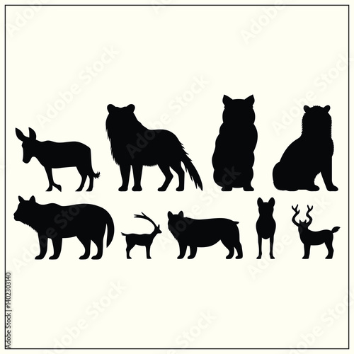 Silhouette of Save Animals, Animal Save